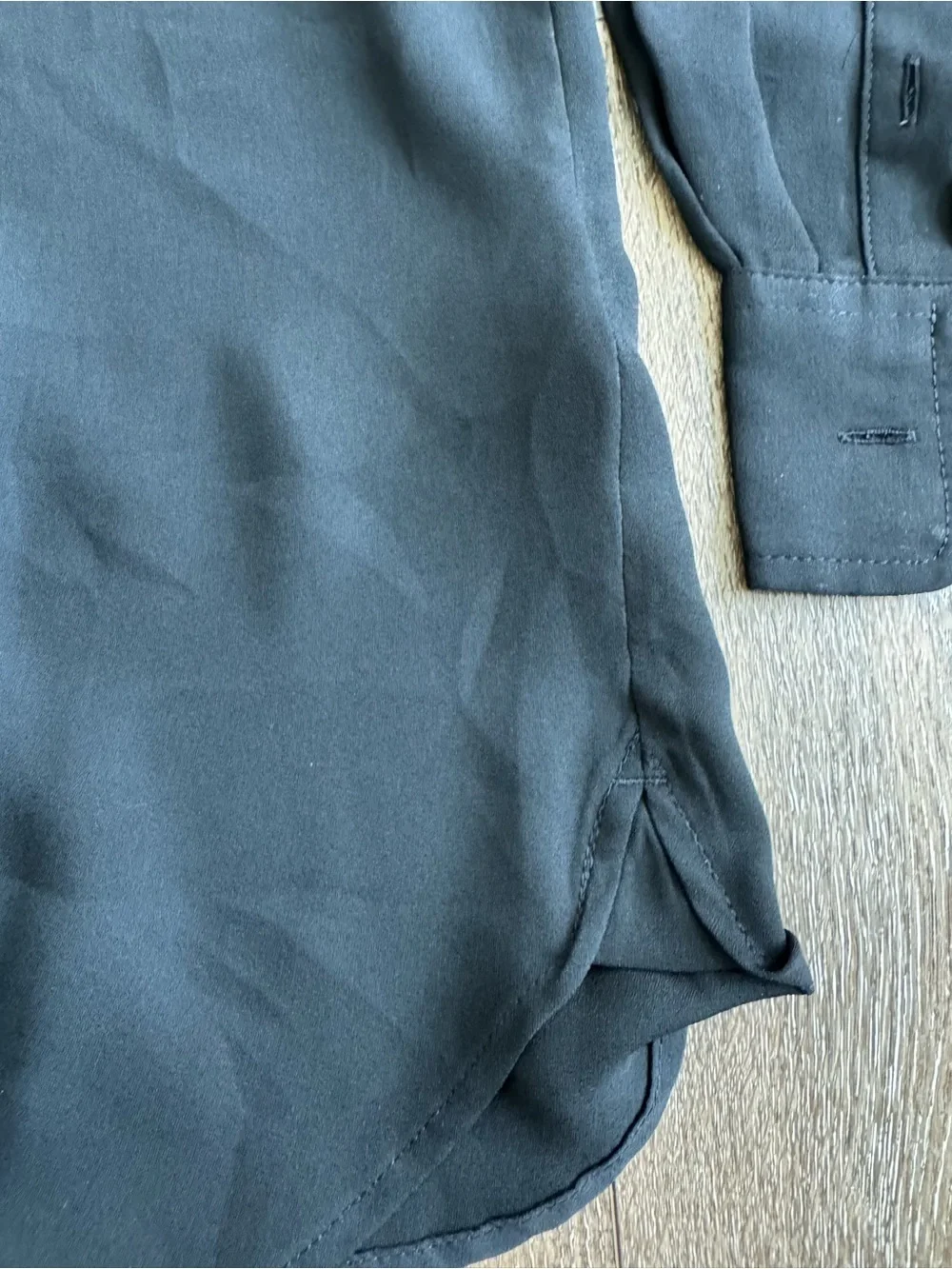 Banana Republic Black Women’s Long-Sleeve Dress Shirt Dillon Classic Fit Size M